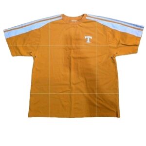 Vintage Tennessee Volunteers Polo Shirt Mens Size Large Orange Stripes Adidas